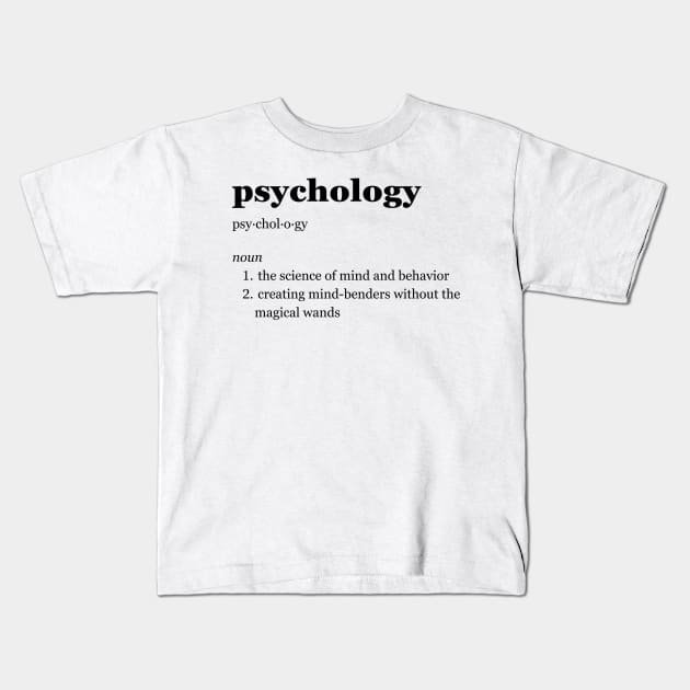 Psychology Kids T-Shirt by imperfectdesin